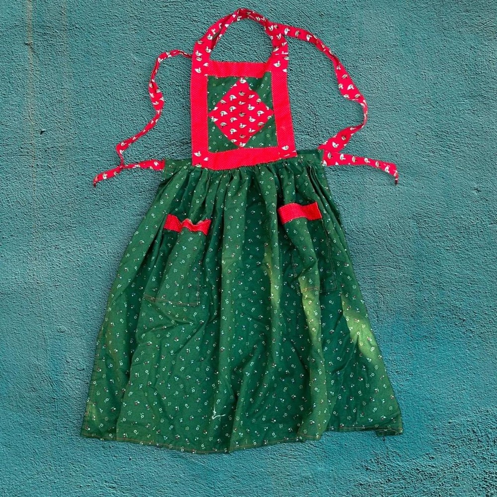 Grandmacore Handmade Kitschy Duck Christmas Apron